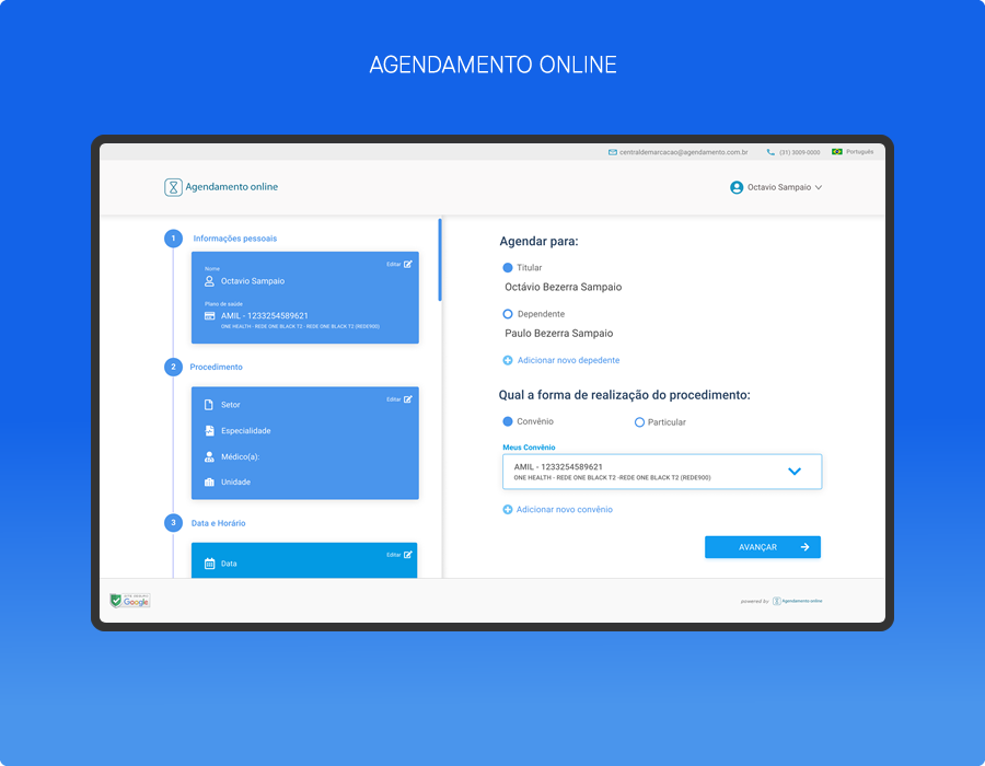 Case agendamento online